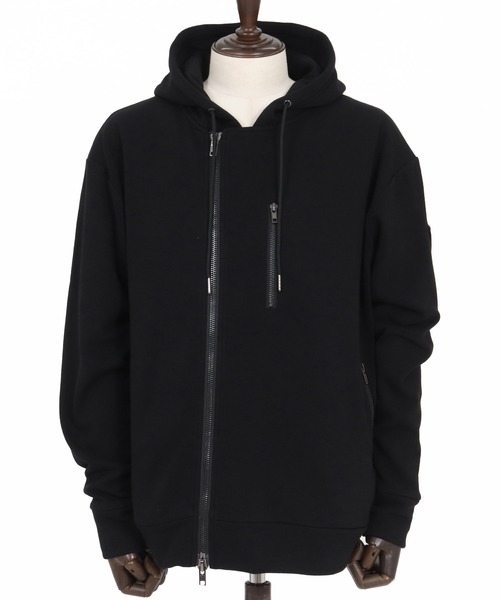 No Rain No Rainbow(ノーレインノーレインボー)の「mpa3923-back fleece hoody バックフリースパーカー(NR25W-13)(パーカー・メンズ・ブラック/トップグレー/チャコール・S/M/L/XL)」の18枚目の写真