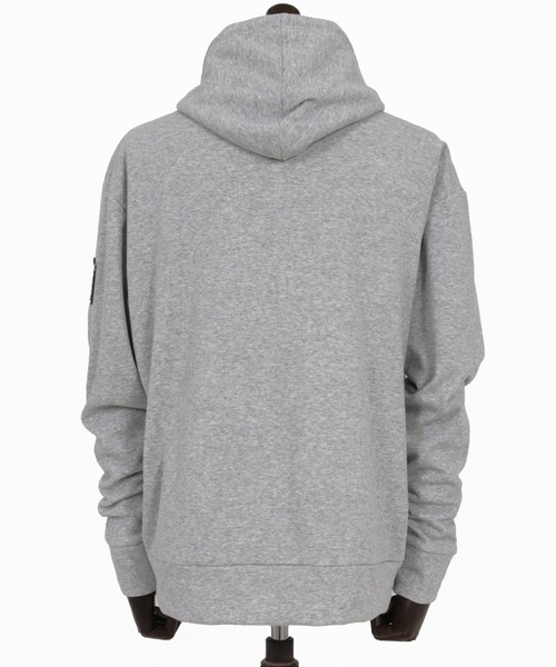 No Rain No Rainbow(ノーレインノーレインボー)の「mpa3923-back fleece hoody バックフリースパーカー(NR25W-13)(パーカー・メンズ・ブラック/トップグレー/チャコール・S/M/L/XL)」の21枚目の写真