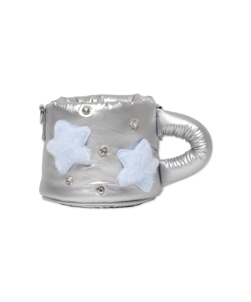 WEGO(ウィゴー)の「WEGO/きらふわCAFEぬいマグ痛ショルダー(ショルダーバッグ・レディース・ピンク/レッド/グリーン/イエロー/シルバー/ホワイト/ライトパープル/サックスブルー・FREE)」の17枚目の写真