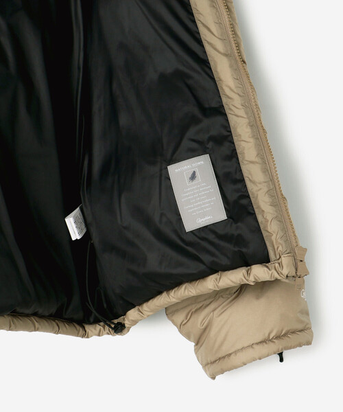 GYMPHLEX（ジムフレックス）の「Gymphlex | ダウン フードショートジャケット WOMEN（ダウンジャケット/コート・レディース・ベージュ/ブラック・14）」の12枚目の写真