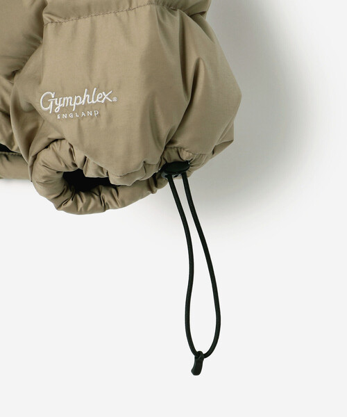 GYMPHLEX（ジムフレックス）の「Gymphlex | ダウン フードショートジャケット WOMEN（ダウンジャケット/コート・レディース・ベージュ/ブラック・14）」の14枚目の写真