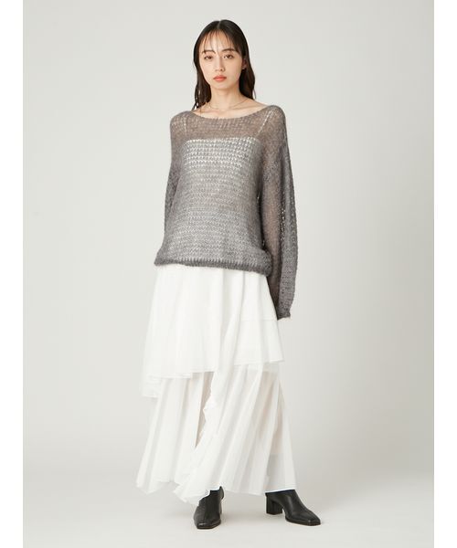 アシメフレアスリットティアードスカート（スカート）｜FRAY I.D