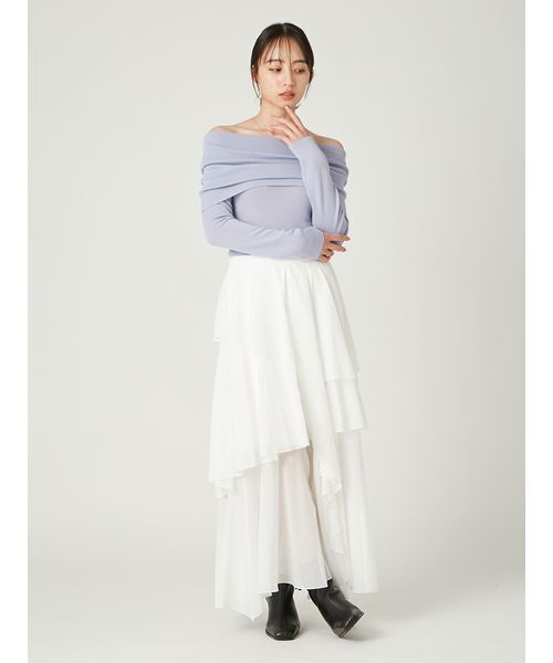 アシメフレアスリットティアードスカート（スカート）｜FRAY I.D