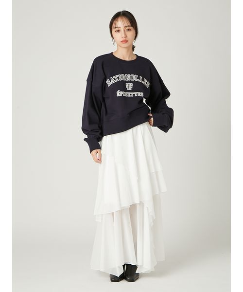 セール】アシメフレアスリットティアードスカート（スカート）｜FRAY