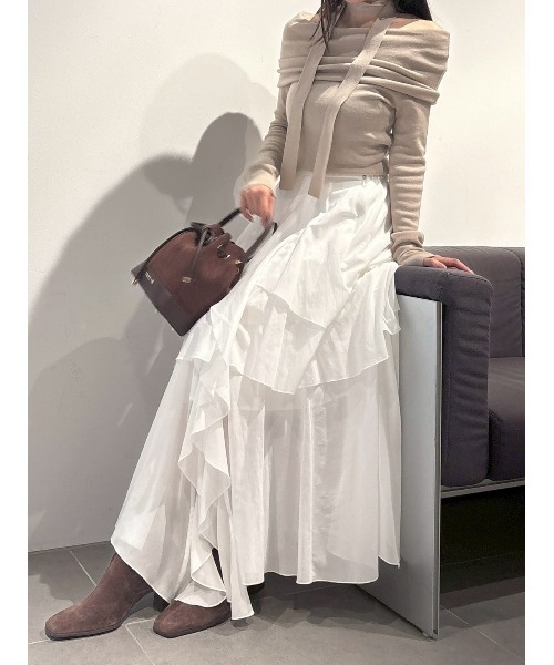 アシメフレアスリットティアードスカート（スカート）｜FRAY I.D