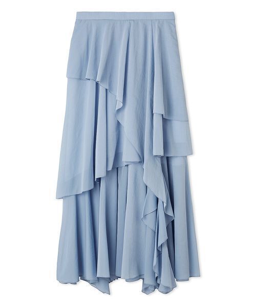 セール】アシメフレアスリットティアードスカート（スカート