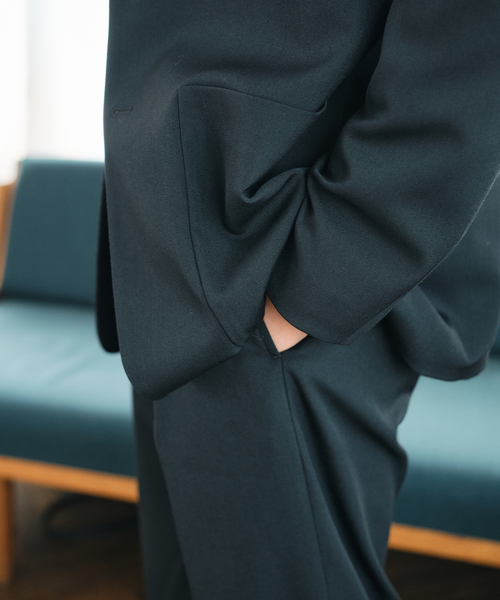 EDIFICE（エディフィス）の「ドビー ドスキン ジャケット【セットアップ着用可】（テーラードジャケット・メンズ・ブラック/ブラウン・LARGE/MEDIUM/SMALL）」の16枚目の写真