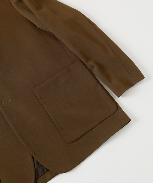 EDIFICE（エディフィス）の「ドビー ドスキン ジャケット【セットアップ着用可】（テーラードジャケット・メンズ・ブラック/ブラウン・LARGE/MEDIUM/SMALL）」の8枚目の写真