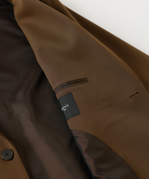 EDIFICE（エディフィス）の「ドビー ドスキン ジャケット【セットアップ着用可】（テーラードジャケット・メンズ・ブラック/ブラウン・LARGE/MEDIUM/SMALL）」の9枚目の写真