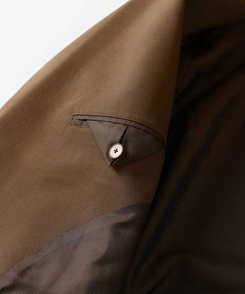 EDIFICE（エディフィス）の「ドビー ドスキン ジャケット【セットアップ着用可】（テーラードジャケット・メンズ・ブラック/ブラウン・LARGE/MEDIUM/SMALL）」の10枚目の写真