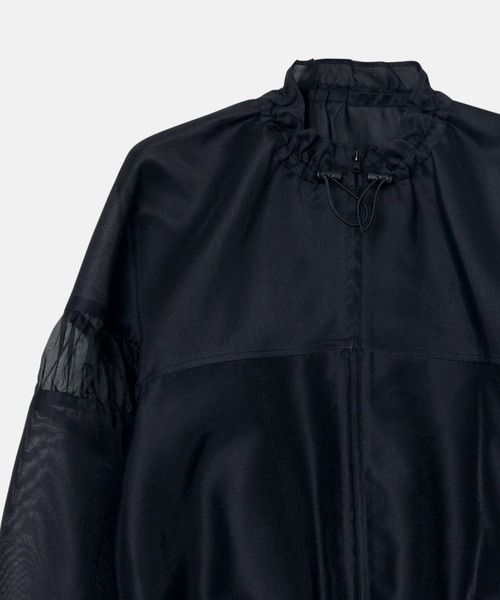 LE CIEL BLEU(ルシェルブルー)の「ミックスマテリアルジップアップブルゾン / Mixed-Material Zip-Up Blouson(テーラードジャケット・レディース・ブラック/オフホワイト・36)」の13枚目の写真