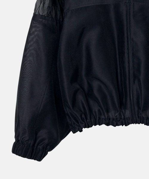 【新品タグ付き】Le/ル ZIPUP ブルゾン ミックスマテリアルジップアップブルゾン / Mixed-Material Zip-Up