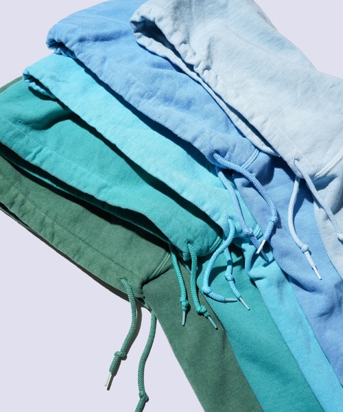 TOWNCRAFT(タウンクラフト)の「TOWNCRAFT / タウンクラフト 90S PIGMENT PULL HOODIE ヴィンテージ加工 ピグメントダイ プルオーバーパーカー(パーカー・メンズ・グレー/パープル/ブラック/ブルーグレー/ライトブルー/オリーブ/ターコイズブルー/ライトグリーン/ピンク/ネイビー・MEDIUM/LARGE/X-LARGE/XX-LARGE)」の11枚目の写真