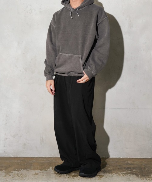 TOWNCRAFT(タウンクラフト)の「TOWNCRAFT / タウンクラフト 90S PIGMENT PULL HOODIE ヴィンテージ加工 ピグメントダイ プルオーバーパーカー(パーカー・メンズ・グレー/パープル/ブラック/ブルーグレー/ライトブルー/オリーブ/ターコイズブルー/ライトグリーン/ピンク/ネイビー・MEDIUM/LARGE/X-LARGE/XX-LARGE)」の18枚目の写真