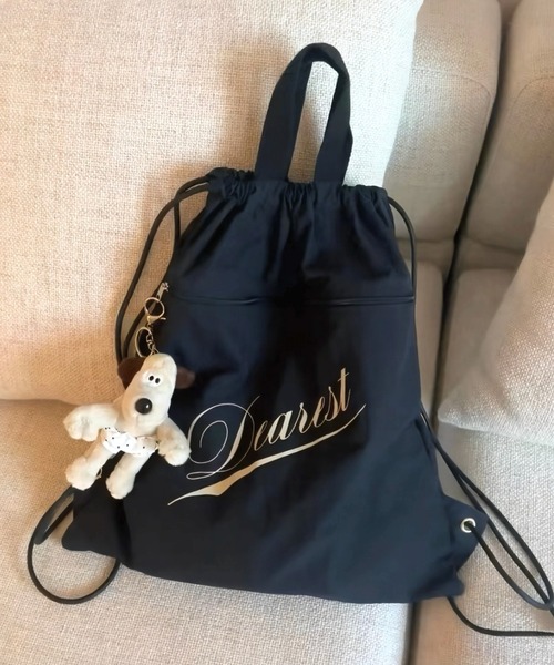 リュウリュウページ セール】ドローストリングナップサック/リュック/A4サイズ収納可