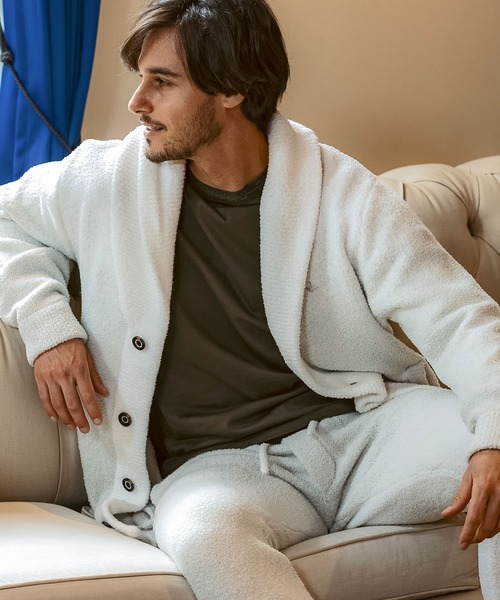 1PIU1UGUALE3  RELAX （ウノピゥウノウグァーレトレ リラックス）の「1PIU1UGUALE3 RELAX(ウノピゥウノウグァーレトレ リラックス)グラデーション ショールカラー ニットカーディガン(保温性/伸縮性)（カーディガン/ボレロ・メンズ・ブラック/ホワイト・S/M/L/XL）」の10枚目の写真