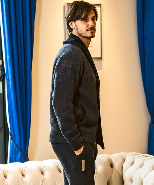 1PIU1UGUALE3  RELAX （ウノピゥウノウグァーレトレ リラックス）の「1PIU1UGUALE3 RELAX(ウノピゥウノウグァーレトレ リラックス)グラデーション ショールカラー ニットカーディガン(保温性/伸縮性)（カーディガン/ボレロ・メンズ・ブラック/ホワイト・S/M/L/XL）」の18枚目の写真