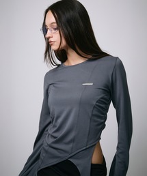 【led.tokyo】ASYMMETRY FRILL TOPS/アシンメトリーフリルトップス