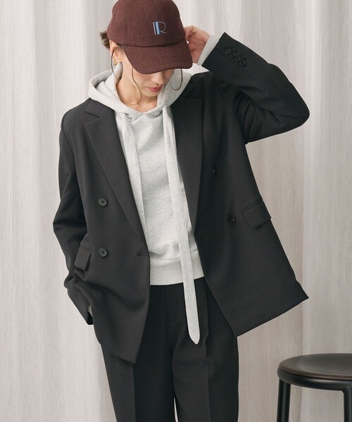 BEAUTY&YOUTH UNITED ARROWS（ビューティーアンドユースユナイテッドアローズ）の「コットンブレンド裏毛 リボンフーディ（スウェット・レディース・ダークグレー/コバルトブルー/ライトグレー・FREE）」の11枚目の写真