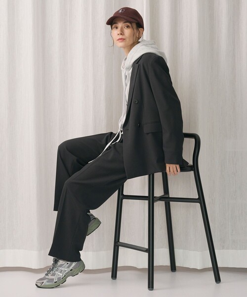 BEAUTY&YOUTH UNITED ARROWS（ビューティーアンドユースユナイテッドアローズ）の「コットンブレンド裏毛 リボンフーディ（スウェット・レディース・ダークグレー/コバルトブルー/ライトグレー・FREE）」の14枚目の写真