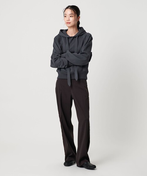 BEAUTY&YOUTH UNITED ARROWS（ビューティーアンドユースユナイテッドアローズ）の「コットンブレンド裏毛 リボンフーディ（スウェット・レディース・ダークグレー/コバルトブルー/ライトグレー・FREE）」の19枚目の写真