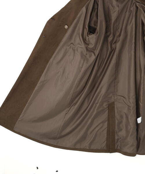 N.（N. Natural Beauty Basic）（エヌエヌナチュラルビューティーベーシック）の「【PS/低身長サイズ】フェイクスウェードロングトレンチコート（トレンチコート・レディース・ブラウン・MEDIUM/P/S）」の21枚目の写真