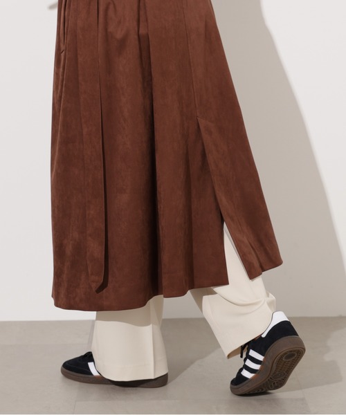 N.（N. Natural Beauty Basic）（エヌエヌナチュラルビューティーベーシック）の「【PS/低身長サイズ】フェイクスウェードロングトレンチコート（トレンチコート・レディース・ブラウン・MEDIUM/P/S）」の17枚目の写真