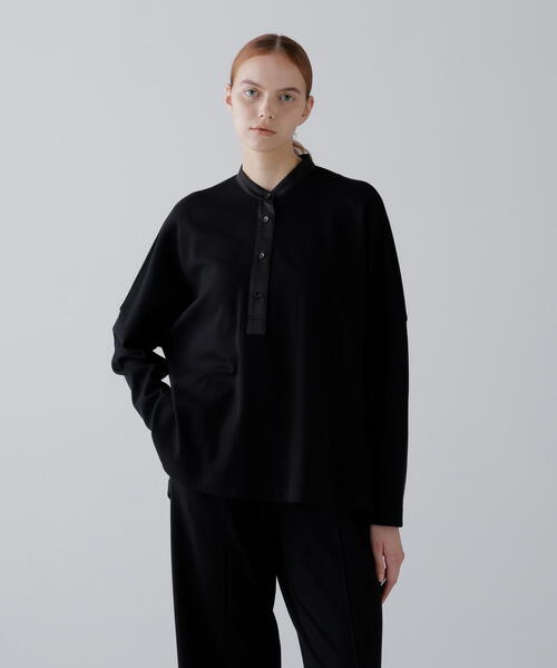 ADORE(アドーア)の「◆ストレッチポンチプルオーバー(Tシャツ/カットソー・レディース・ブラック/グリーン/ホワイト・38)」の1枚目の写真