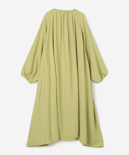 GYMPHLEX（ジムフレックス）の「Gymphlex | ネックギャザー 長袖ワンピース WOMEN（ワンピース・レディース・ダークネイビー/イエロー系その他・14）」の12枚目の写真