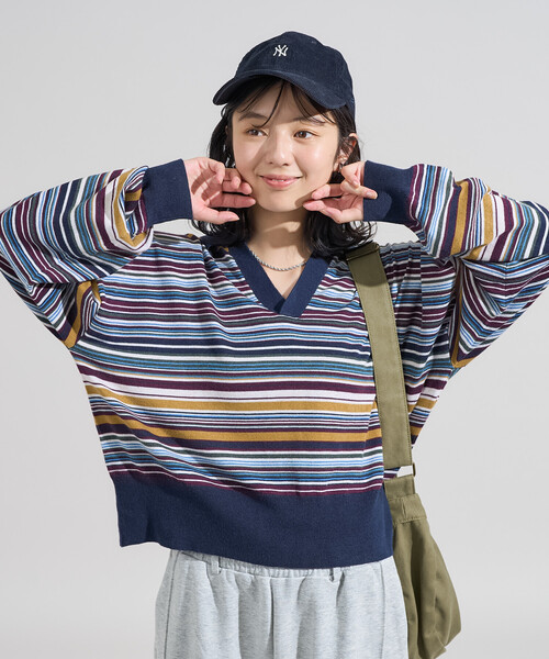 FREAK'S STORE（フリークスストア）の「＜新色追加＞ウォッシャブル コンパクト スキッパー ポロニット/ポロ襟/襟付きニット（ニット/セーター・レディース・チャコール/その他1/その他2/レッド/ライトグレー/その他/ピンク・SMALL/MEDIUM）」の7枚目の写真