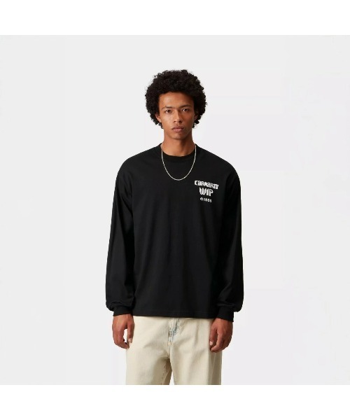 Carhartt WIP(カーハートダブリューアイピー)の「Carhartt WIP L/S BETTER DREAMS T-SHIRT(カーハートワークインプログレス ロングスリーブ ベター ドリームズ Tシャツ)(Tシャツ/カットソー・メンズ・ブラック/ホワイト・SMALL/MEDIUM/LARGE/X-LARGE)」の1枚目の写真