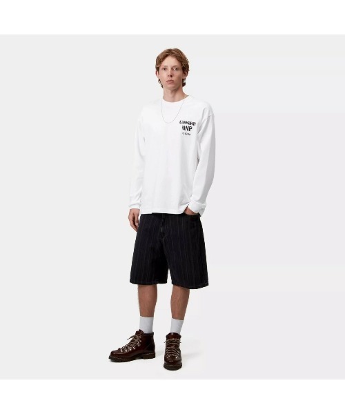 Carhartt WIP(カーハートダブリューアイピー)の「Carhartt WIP L/S BETTER DREAMS T-SHIRT(カーハートワークインプログレス ロングスリーブ ベター ドリームズ Tシャツ)(Tシャツ/カットソー・メンズ・ブラック/ホワイト・SMALL/MEDIUM/LARGE/X-LARGE)」の6枚目の写真