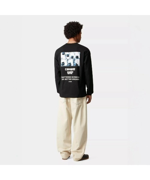 Carhartt WIP(カーハートダブリューアイピー)の「Carhartt WIP L/S BETTER DREAMS T-SHIRT(カーハートワークインプログレス ロングスリーブ ベター ドリームズ Tシャツ)(Tシャツ/カットソー・メンズ・ブラック/ホワイト・SMALL/MEDIUM/LARGE/X-LARGE)」の10枚目の写真