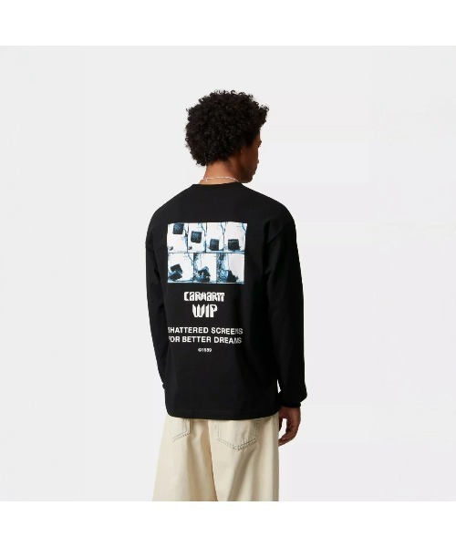 Carhartt WIP(カーハートダブリューアイピー)の「Carhartt WIP L/S BETTER DREAMS T-SHIRT(カーハートワークインプログレス ロングスリーブ ベター ドリームズ Tシャツ)(Tシャツ/カットソー・メンズ・ブラック/ホワイト・SMALL/MEDIUM/LARGE/X-LARGE)」の9枚目の写真