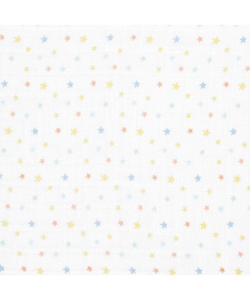 aden + anais （エイデンアンドアネイ）の「aden + anais おくるみスワドル/タイガー・ハッピーバースイヤーコレクション/3枚（おくるみ・キッズ・ホワイト×イエロー・ONE SIZE）」の8枚目の写真