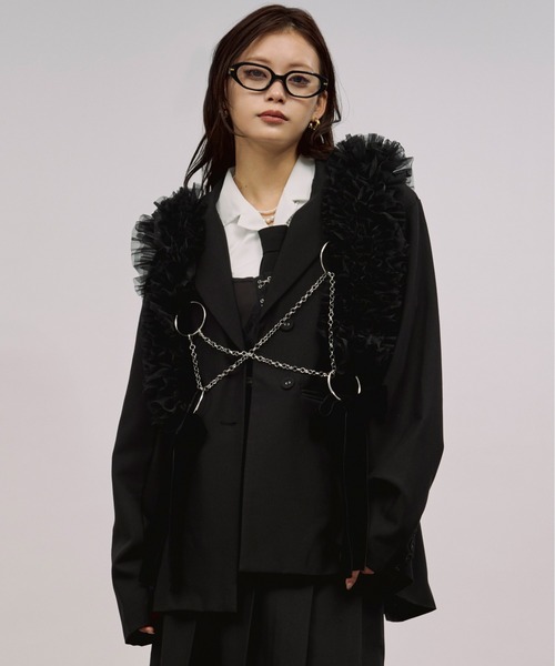 Ezick（エジック）の「tull velours ribbon ベロアリボンチュール