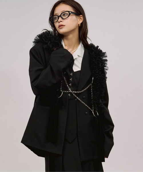 Ezick（エジック）の「tull velours ribbon ベロアリボンチュール