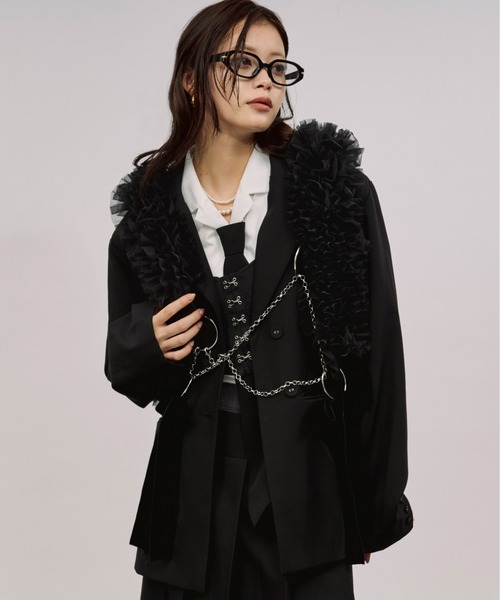 Ezick（エジック）の「tull velours ribbon ベロアリボンチュール