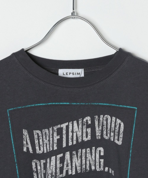 LEPSIM（レプシィム）の「【KIDS】配色フリルロゴプリント　593192（Tシャツ/カットソー・キッズ・ライトパープル/アイボリー/チャコールグレー・130/120/140）」の5枚目の写真