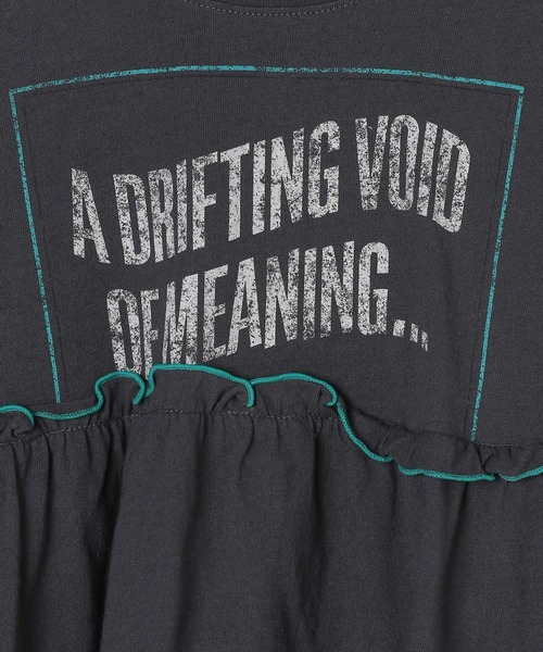 LEPSIM（レプシィム）の「【KIDS】配色フリルロゴプリント　593192（Tシャツ/カットソー・キッズ・ライトパープル/アイボリー/チャコールグレー・130/120/140）」の10枚目の写真