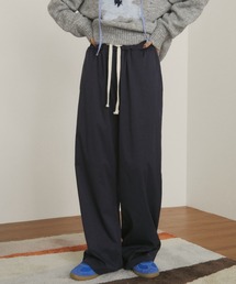 MERLOT | 【ウエストゴム】ツイルタッチイージーワイドパンツ(その他パンツ)
