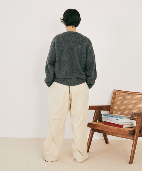 MERLOT（メルロー）の「【ウエストゴム】ツイルタッチイージーワイドパンツ（その他パンツ・レディース・ブラウン/ベージュ/ネイビー・FREE）」の14枚目の写真