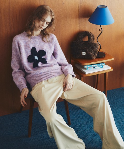 MERLOT（メルロー）の「【ウエストゴム】ツイルタッチイージーワイドパンツ（その他パンツ・レディース・ブラウン/ベージュ/ネイビー・FREE）」の17枚目の写真