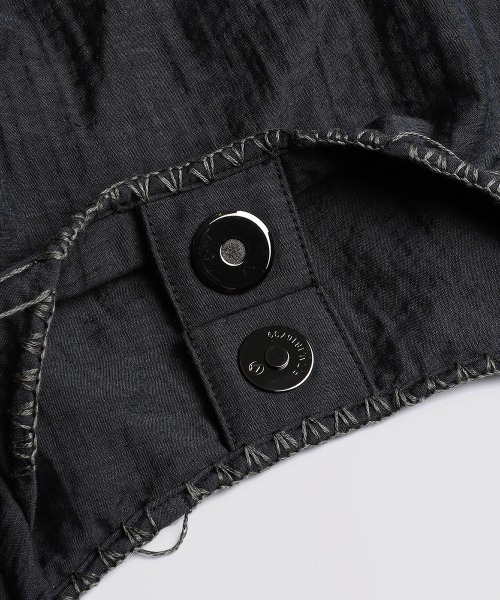 BALLAST ARK（バラストアーク）の「BALLAST ARK / バラストアーク：Oval Embroid Bag：BA12-BG01[AST]（トートバッグ・メンズ・ブラック×イエロー/ブラック×ホワイト/ブラック系その他/ブラック×パープル・FREE）」の7枚目の写真