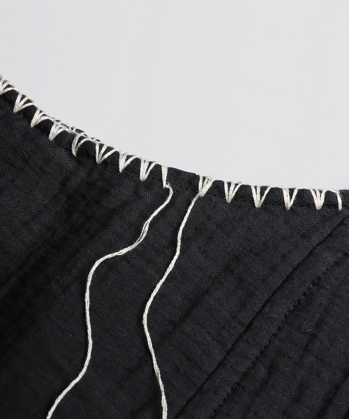 BALLAST ARK（バラストアーク）の「BALLAST ARK / バラストアーク：Oval Embroid Bag：BA12-BG01[AST]（トートバッグ・メンズ・ブラック×イエロー/ブラック×ホワイト/ブラック系その他/ブラック×パープル・FREE）」の20枚目の写真