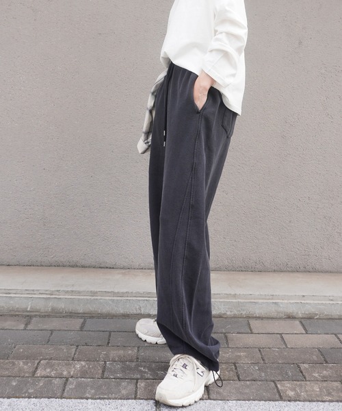 gossara（ゴサラ）の「バレルレッグスエットPT（スウェットパンツ・レディース・ブラック/ブラウン/グレー・FREE）」の7枚目の写真