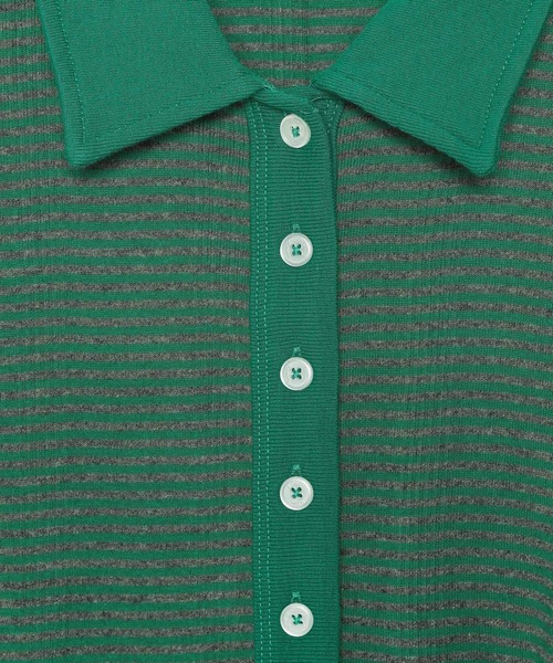 MILLER（ミラー）の「【MILLER(ミラー)】Prib Cardigan（Tシャツ/カットソー・レディース・スカイブルー/ブラック/ライトオリーブ・FREE）」の11枚目の写真