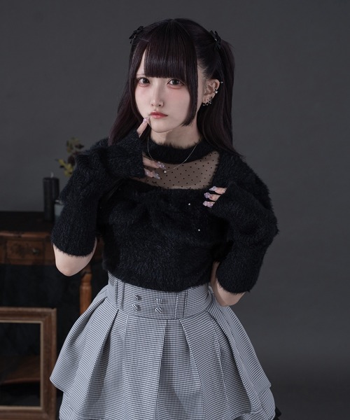 Pal elfy（パルエルフィー）の「アームウォーマー付きリボンシャギー