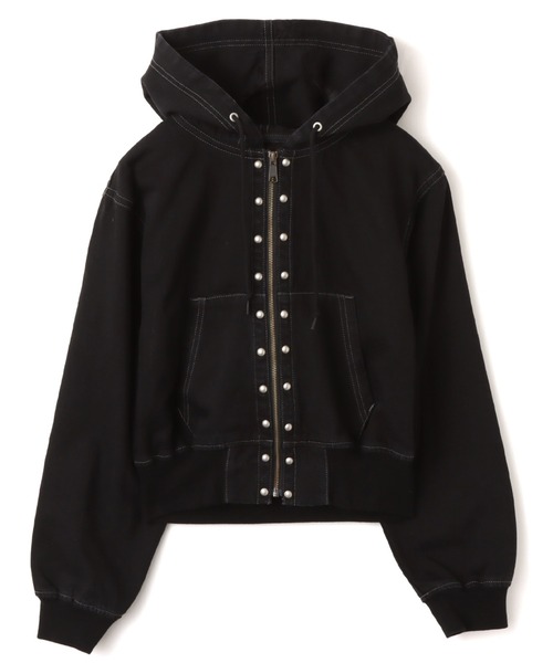 atmos pink(アトモスピンク)の「atmos pink Studs Denim Hoodie / アトモス ピンク スタッズ デニム フーディー(その他アウター・レディース・ブルー/ブラック・FREE)」の5枚目の写真