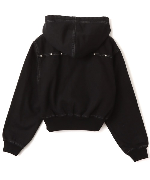 atmos pink(アトモスピンク)の「atmos pink Studs Denim Hoodie / アトモス ピンク スタッズ デニム フーディー(その他アウター・レディース・ブルー/ブラック・FREE)」の8枚目の写真